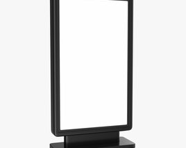 Advertising Display Stand Mockup 09 3D model