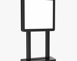 Advertising Display Stand Mockup 11 3D модель