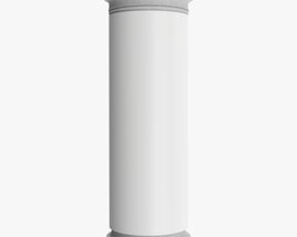 Advertising Poster Column Mockup 3D-Modell