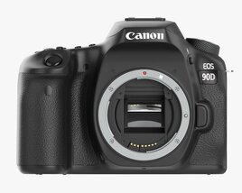 Canon EOS 90D DSLR Camera Body Closed 3D model