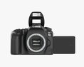 Canon EOS 90D DSLR Camera Body Closed 3D 모델 
