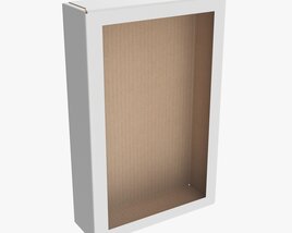 Cardboard Box With Window 01 Modèle 3D