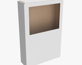 Cardboard Box With Window 02 3D model