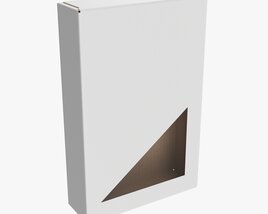 Cardboard Box With Window 05 Modelo 3d