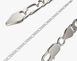Chain Necklace Unlocked 3D model