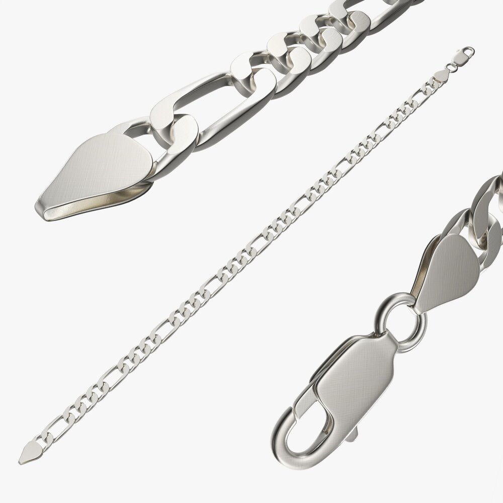 Chain Necklace Unlocked Modello 3D
