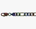 Chain Necklace Unlocked 3d model