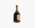 Champagne Bottle Mockup 01 Modello 3D
