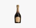 Champagne Bottle Mockup 01 3D модель