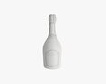 Champagne Bottle Mockup 01 3D модель
