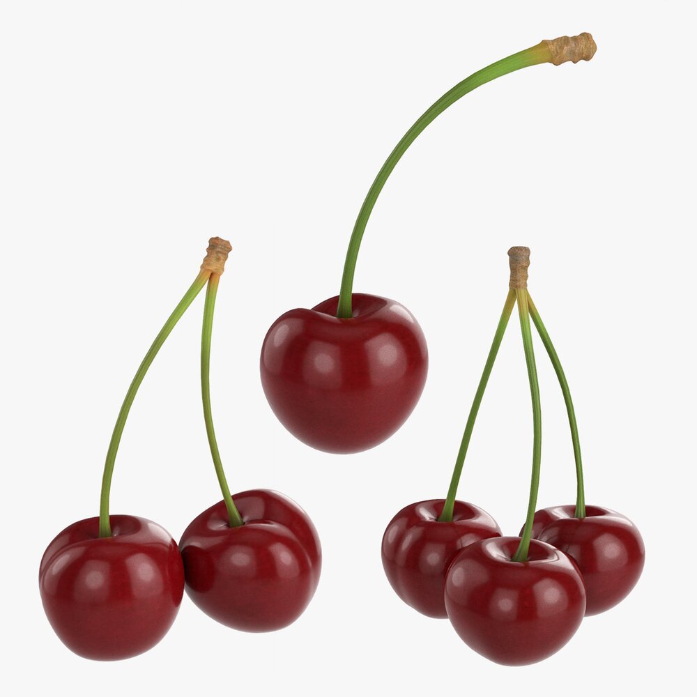 Cherry Single Double Triple 3Dモデル