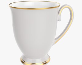 Coffee Mug With Handle 07 3D model