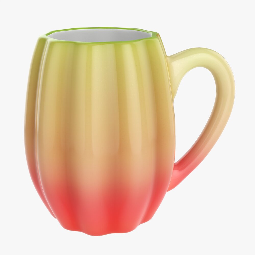 Coffee Mug With Handle 08 3D 모델 