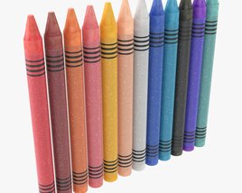 Crayon Set Modello 3D