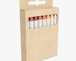Crayons In Hanging Box 3D модель