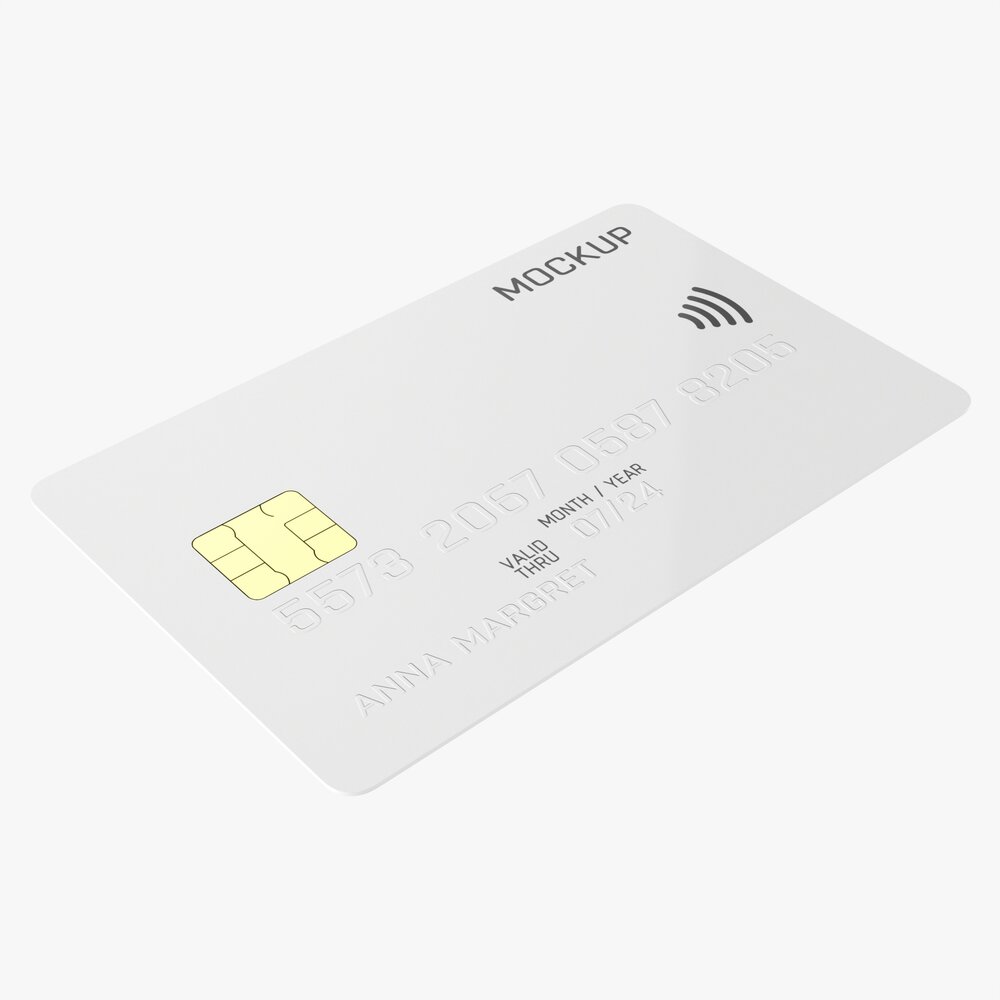 Credit Debit Card 01 3D model