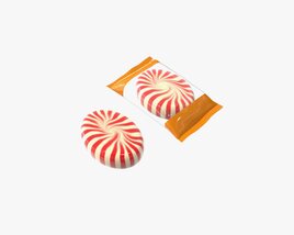 Blank Package With Caramel Mock Up 3D модель