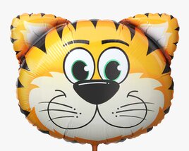 Decoration Foil Balloon 06 Tiger 3D 모델 
