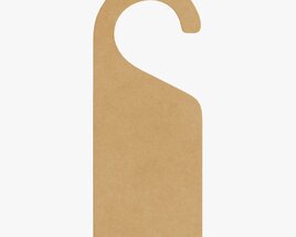 Door Handle Cardboard Hanger Mockup 01 3Dモデル