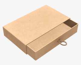 Drawer Paper Gift Box 01 3D модель
