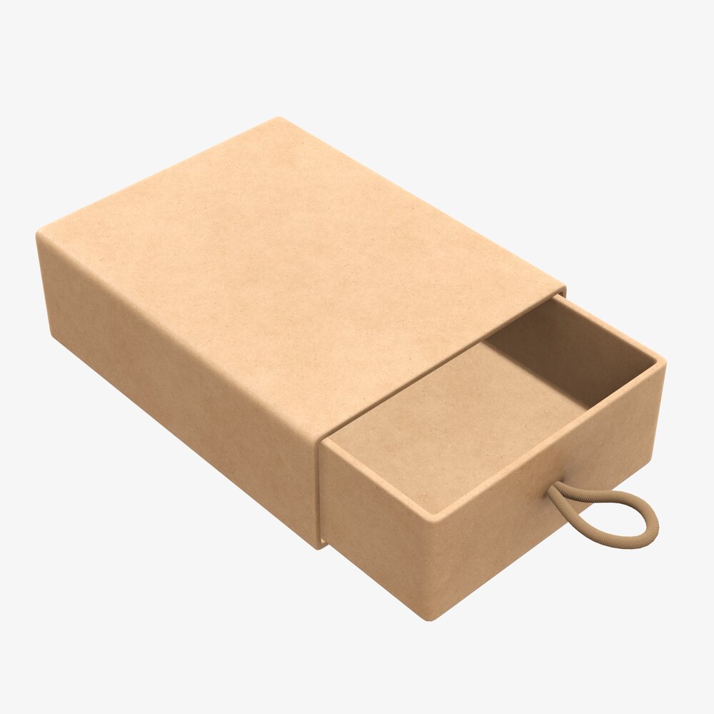Drawer Paper Gift Box 02 Modelo 3d