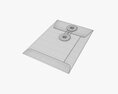 Envelope With String Mockup 3D 모델 