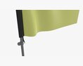 Feather Type Flag With Flagpole 3D 모델 