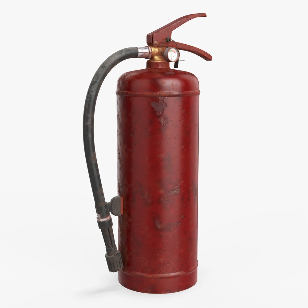 Fire Extinguisher сlass A And B 01 Dirty Modèle 3D