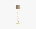 Floor Lamp Decorated With Leaves 3D-Modell