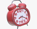 Retro Alarm Clock 3d model