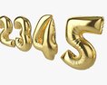 Foil Balloon Numbers 02 Modello 3D