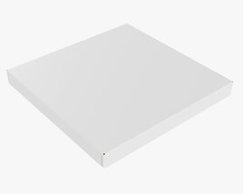 Frosted Pizza Box 3D model