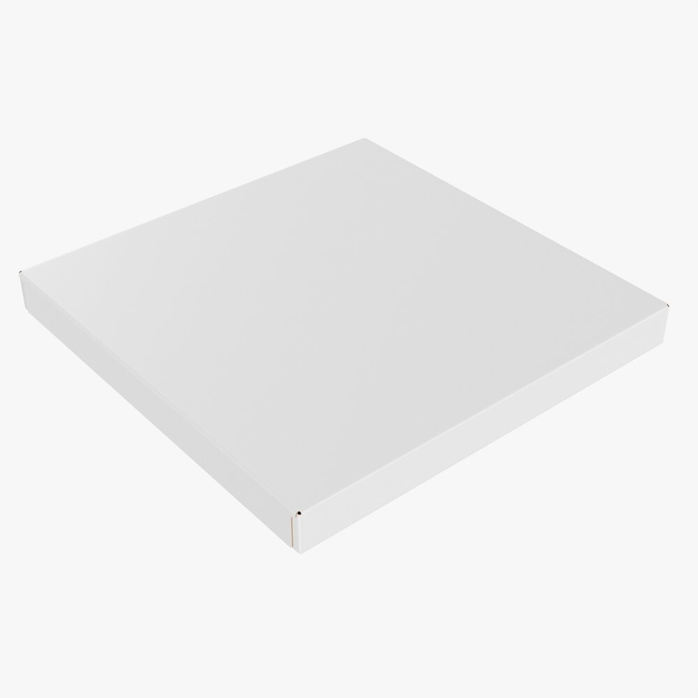 Frosted Pizza Box Modelo 3d