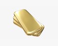 Gold Ingots 01 3D 모델 