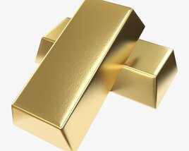 Gold Ingots 02 3Dモデル