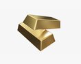 Gold Ingots 02 3Dモデル