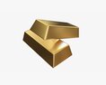 Gold Ingots 04 3Dモデル
