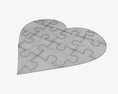 Jigsaw Puzzle Heart 02 Modèle 3d