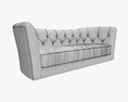 Knole Style Sofa 3d model