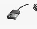 Lightning To USB Cable Black 3D模型