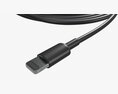 Lightning To USB Cable Black Modelo 3d