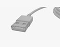 Lightning To USB Cable Black 3D模型