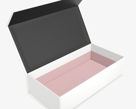 Magnetic Paper Gift Box 01 Open 3D модель