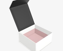 Magnetic Paper Gift Box 02 Open 3D模型