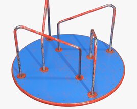 Merry-go-rounds Carousel 02 3D-Modell