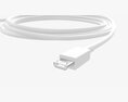 Micro-USB To USB Cable White Modelo 3d