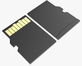 Micro SD Memory Card 3D model