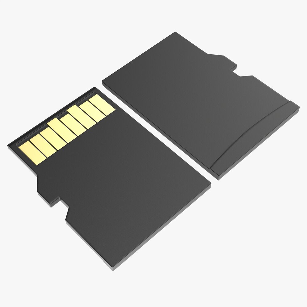 Micro SD Memory Card 3Dモデル