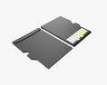 Micro SD Memory Card Modello 3D