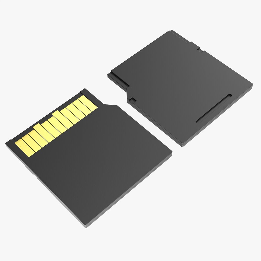 Mini SD Memory Card 3D模型